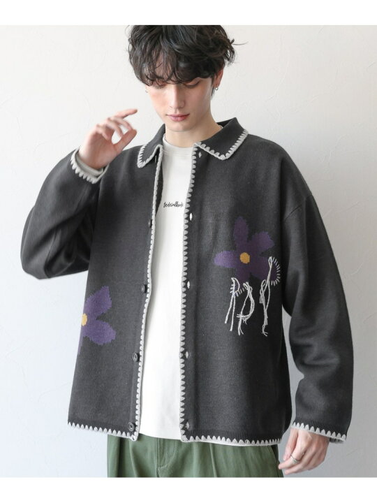 楽天市場】【SALE／50%OFF】フラワーデザイン/ステッチニットルーズ 