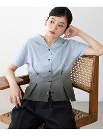 【SALE／50%OFF】コンパクトグラデーションシャツ RAGEBLUE レイジブルー トップス シャツ・ブラウス ピンク ブルー【RBA_E】[Rakuten Fashion]