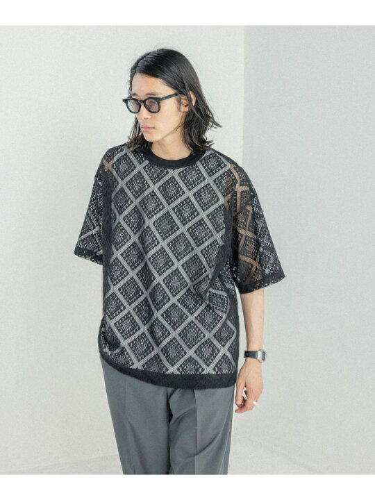 楽天市場】【SALE／50%OFF】メッシュジャガード/プルオーバークルー