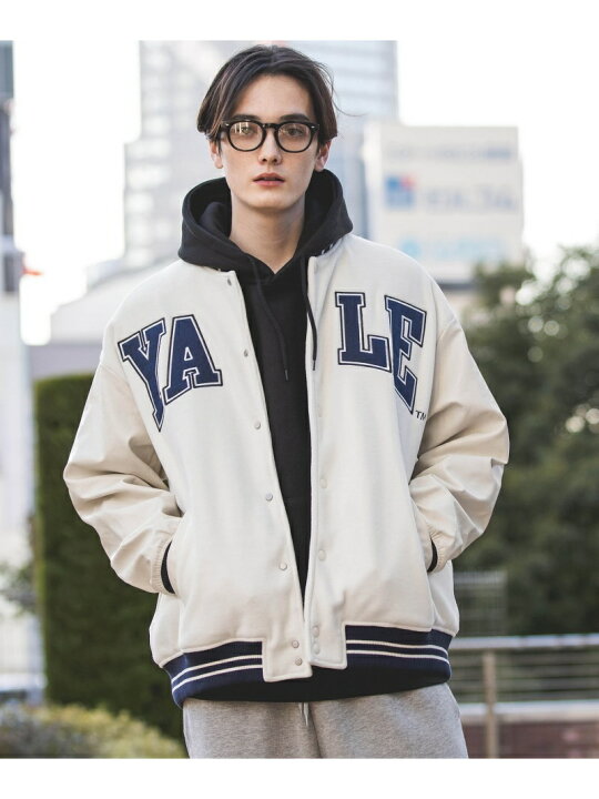 楽天市場】【SALE／30%OFF】(M)YALEカレッジスタジャン RAGEBLUE 