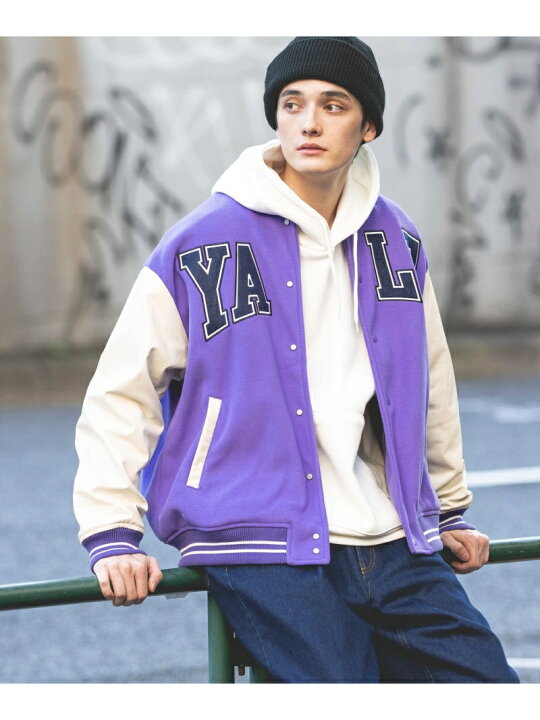 楽天市場】【SALE／30%OFF】(M)YALEカレッジスタジャン RAGEBLUE 