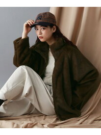 【SALE／50%OFF】【WOMENS】選べるシルエット/Wジップスタンドカラーファーブルゾン RAGEBLUE レイジブルー ジャケット・アウター ブルゾン・ジャンパー ホワイト ブラウン ブルー【RBA_E】【送料無料】[Rakuten Fashion]