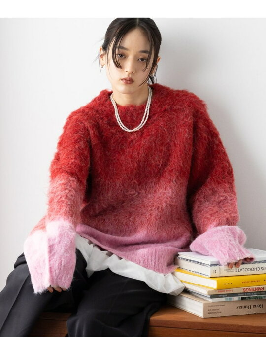 楽天市場】【SALE／20%OFF】グラデーションシャギーニット RAGEBLUE 