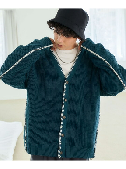 楽天市場】【SALE／50%OFF】(M)ハンドステッチニットカーデ RAGEBLUE 