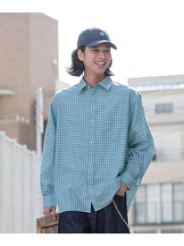 【SALE／50%OFF】80TCミニチェックオーバーシャツ RAGEBLUE レイジブルー トップス シャツ・ブラウス ホワイト グリーン ブルー ブラック ピンク【RBA_E】[Rakuten Fashion]