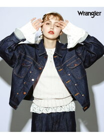 【WOMENS】Wrangler別注デザインブルゾン RAGEBLUE レイジブルー ジャケット・アウター デニムジャケット ブラック ブルー【送料無料】[Rakuten Fashion]