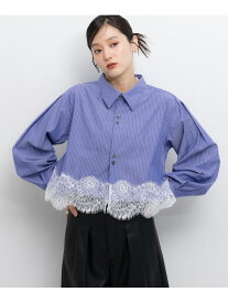 レースドッキングシャツ RAGEBLUE レイジブルー トップス シャツ・ブラウス ブラック ホワイト ブルー【送料無料】[Rakuten Fashion]