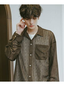 【SALE／50%OFF】レースシアールーズシャツ RAGEBLUE レイジブルー トップス シャツ・ブラウス ブラウン ブラック ホワイト【RBA_E】[Rakuten Fashion]