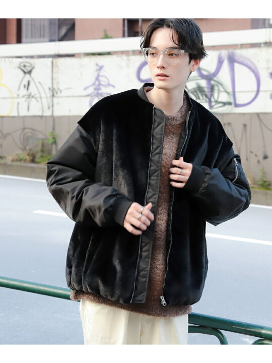 楽天市場】【SALE／50%OFF】(M)スムースファーコンビMA-1 RAGEBLUE 