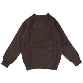 【T16】 Harley of Scotland ハーレー オブ スコットランド SADDLE SHOULDER CHUNKY CREW SWEATER サドル ショルダー チャンキー クルー セータ