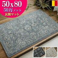 玄関マット 室内 おしゃれ アンティーク調 ヨーロピアン 絨毯 50x80 高密度50万ノット ペルシャ絨毯 柄 …