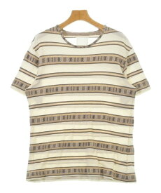 White Mountaineering ホワイトマウンテニアリングTシャツ・カットソー メンズ S ベージュx茶(ボーダー)【中古】【古着】