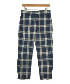 White Mountaineering ホワイトマウンテニアリングパンツ（その他） メンズ 0(S位) 紺xベージュx緑(チェック)【中古】【古着】