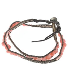 CHAN LUU チャンルーブレスレット・バングル レディース - ピンクx茶【中古】【古着】
