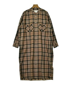 TICCA ティッカシャツワンピース レディース F 茶x黒xベージュ等(チェック)【中古】【古着】