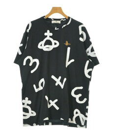 Vivienne Westwood ヴィヴィアンウエスドウッドTシャツ・カットソー メンズ S 黒x白(総柄)【中古】【古着】