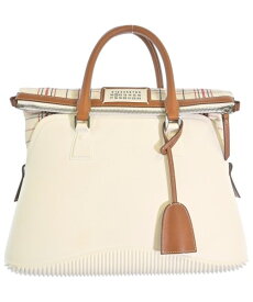 Maison Margiela メゾンマルジェラトートバッグ レディース - 白x茶等【中古】【古着】