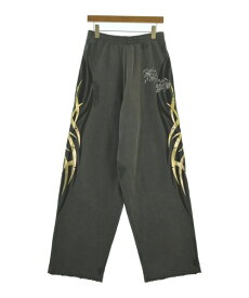 BALENCIAGA バレンシアガスウェットパンツ メンズ XS グレーx黒xゴールド(総柄)【中古】【古着】