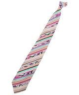 EMILIO PUCCI エミリオプッチネクタイ メンズ - ピンクx水色x黒等(レジメンタル)【中古】【古着】