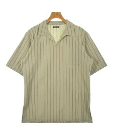 FRANK LEDER フランクリーダーカジュアルシャツ メンズ L ベージュx紺系等(ストライプ)【中古】【古着】