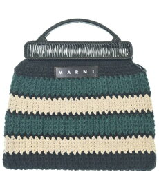 MARNI マルニハンドバッグ レディース - 緑x白x黒【中古】【古着】