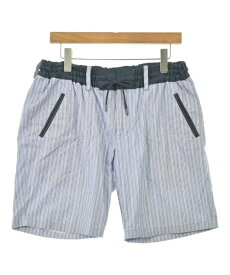 Casely-Hayford ケイスリー　ヘイフォードショートパンツ メンズ 38(M位) 水色x白xグレー(ストライプ)【中古】【古着】
