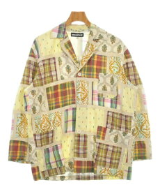 MONITALY モニタリーカジュアルジャケット メンズ 38(M位) ベージュx黄x茶等(総柄)【中古】【古着】