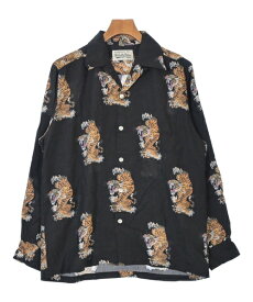 WACKO MARIA ワコマリアカジュアルシャツ メンズ M 黒x茶x白等(総柄)【中古】【古着】
