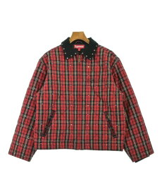 Supreme シュプリームブルゾン（その他） メンズ M 赤x黒x白等(チェック)【中古】【古着】