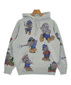 Supreme シュプリームパーカー メンズ S グレー【中古】【古着】