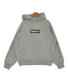 Supreme シュプリームパーカー メンズ S グレー【中古】【古着】