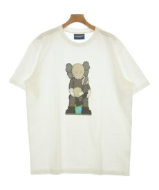 KAWS カウズTシャツ・カットソー メンズ L 白【中古】【古着】