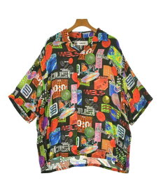 AMBUSH アンブッシュカジュアルシャツ メンズ 50(XL位) 黒x赤x青等(総柄)【中古】【古着】