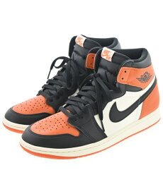 NIKE ナイキスニーカー メンズ 27cm オレンジx黒x白【中古】【古着】
