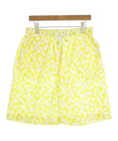 HERMES エルメスショートパンツ メンズ L 黄x白(総柄)【中古】【古着】