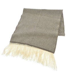 Altea アルテアマフラー メンズ - ベージュ系(ヘリンボーン)【中古】【古着】