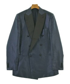 Brioni ブリオーニテーラードジャケット メンズ 38(S位) 青x黒【中古】【古着】