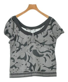 SPORTMAX CODE スポーツマックスコードブラウス レディース -(M位) 黒x白(総柄)【中古】【古着】