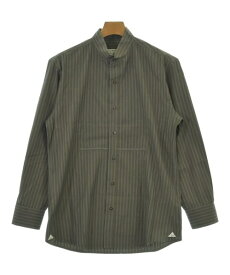 Massimo d'Augusto マッシモダウグストカジュアルシャツ メンズ L 茶x青(ストライプ)【中古】【古着】