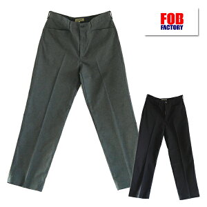 FOB FACTORY GtI[r[t@Ng[ ChgEU[Y F0529 STA-PREST WIDE TROUSERS XbNX {g e[p[h Xgb` |GXe Rbg AJW Y V ss0304