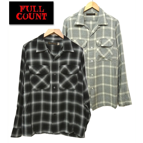 クーポン発行 FULL COUNT SALE フルカウント クラシックなシャツの登場です オンブレチェックのパターンでインパクトあるデザイン チェック レーヨンオンブレ AL完売しました。 シャツ 長袖 4995