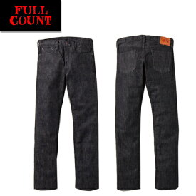 フルカウント FULL COUNT ジーンズ デニム 1108BK 13.7oz スリム ストレート ブラック セルビッチデニム Slim Straight Black Selvedge Denim 細身 ジーパン Gパン ボトム パンツ ワンウォッシュ ヴィンテージ アメカジ メンズ 2023年 定番 日本製