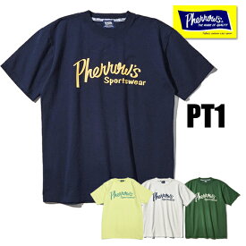 フェローズ Pherrow's Tシャツ 24S-PT1 プリント ロゴT 半袖 カットソー 人気 コットン 綿100％ アメカジ 定番 TEE メンズ レディース 2024年 春夏 新色