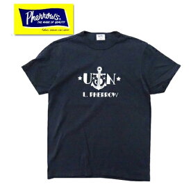 Pherrow's　フェローズ　19S-PTJ4　「USN」　Tシャツ　半袖　プリント　TEE　アメカジ