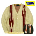 フェローズ Pherrow's モヘアニット 23W-PMSC2 カーディガン 起毛 保温性 ストライプ トップス 羽織り 重ね着 総柄 オリジナル柄 アウター アメカジ メンズ 秋冬 新作 日本製 ss12