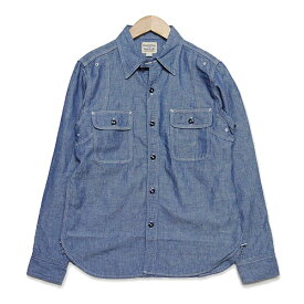 フェローズ PHERROW'S ワークシャツ 770WS シャツ 長袖 40年代モデル ラウンドヨーク WORK SHIRTS コットン シャンブレー リネン ヴィンテージ 定番 アメカジ