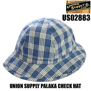 ���j�I�� �T�v���C UNION SUPPLY �p���J �n�b�g SS02883 PALAKA CHECK HAT �`�F�b�N �T���T�[�t SUN SURF �������� �X�q �R�b�g�� 10oz �u���[ �A���J�W ���B���e�[�W ���[�N�E�F�A �~���^���[ �����Y ���{��