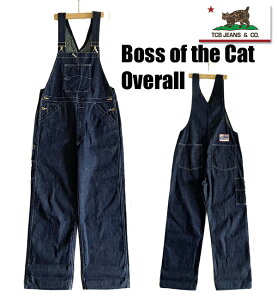 TCBJEANS TCB�W�[���Y �I�[�o�[�I�[�� Boss of the Cat Overall 10.2�I���X 1920's ���[�N �f�j�� �C���f�B�S ���B���e�[�W �W�[���Y �R�b�g�� �z���x�� �Z�b�g�t�b�N �e�B�[�V�[�r�[�W�[���Y �A���J�W ��