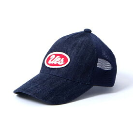 UES ウエス ues メッシュキャップ 82MC-I 帽子 CAP ウォバッシュ インディゴ デニム DENIM INDIGO WABASH ベースボールキャップ ロゴ ワッペン 綿 コットン 小物 プレゼント ラッピング対応可能 日本製 メンズ アメカジ 2023年