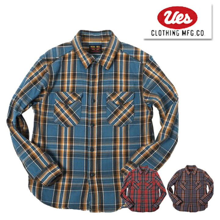 楽天市場】UES ウエス ヘビーネルシャツ 502352 FLANNEL SHIRTS 